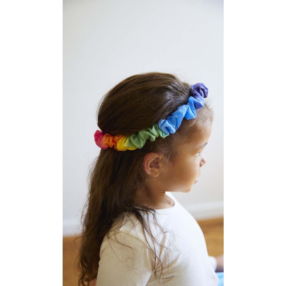 Sarah´s Silks - silkehårbånd - Rainbow