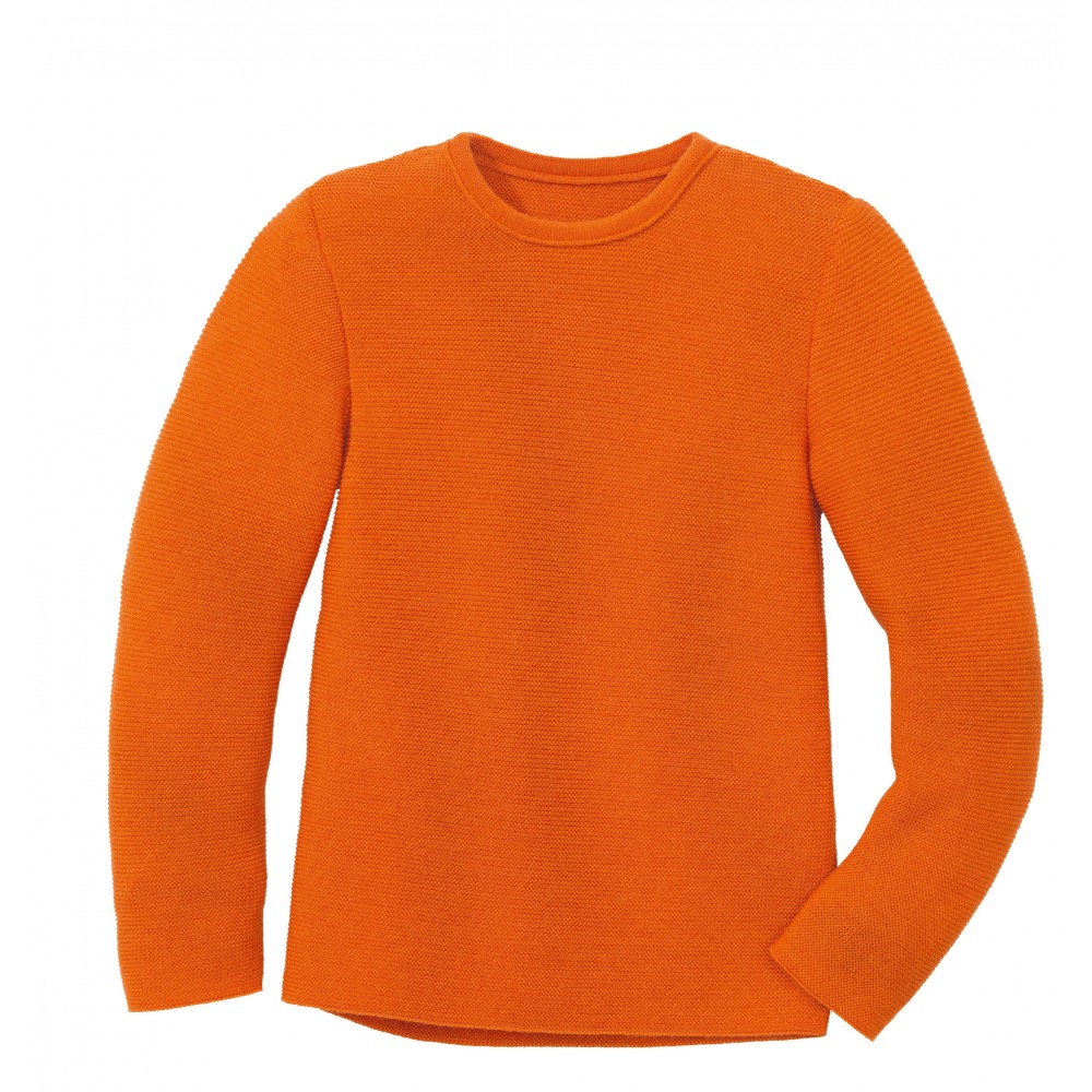 Disana - left-knit-pullover - orange