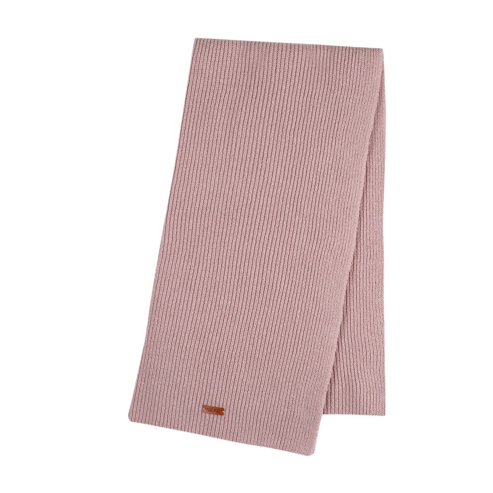 PurePure halstørklæde i merinould økologisk uld - rosa