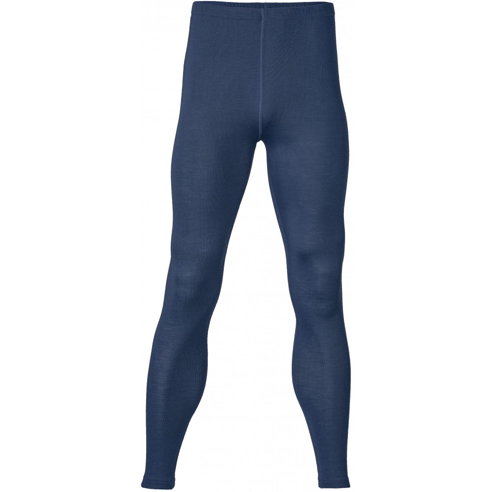 Engel - herre leggings - uld & silke - marineblå