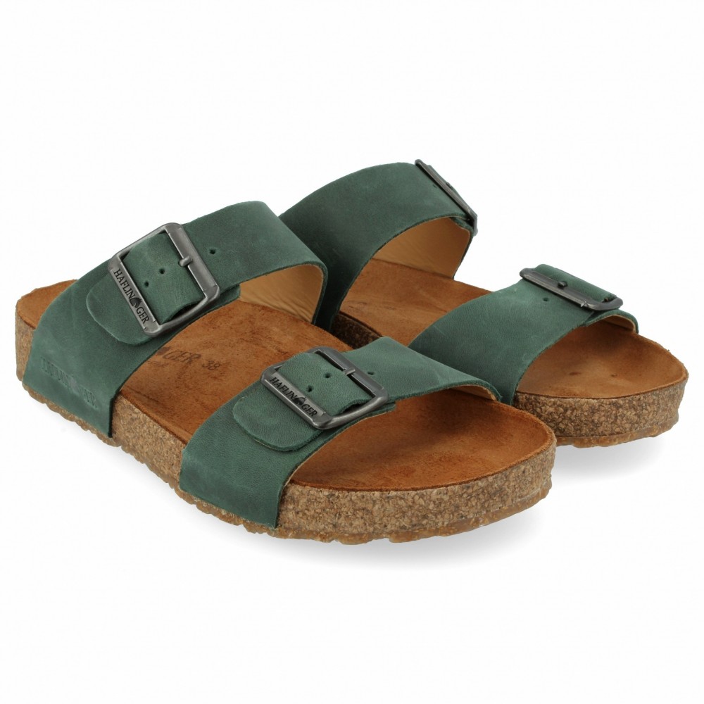 Haflinger - sandaler - Bio Andrea - grøn