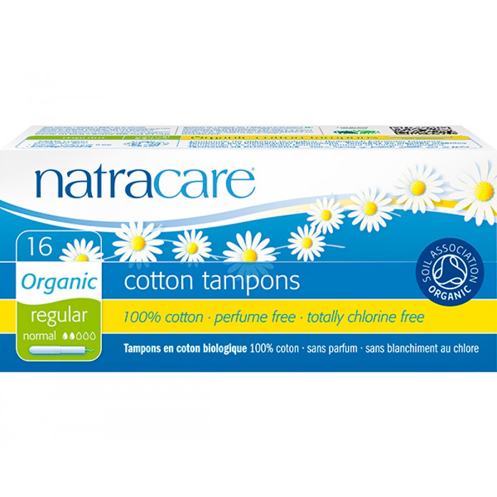 Natracare - tampon - m. indføringshylster - regular - 16 stk.