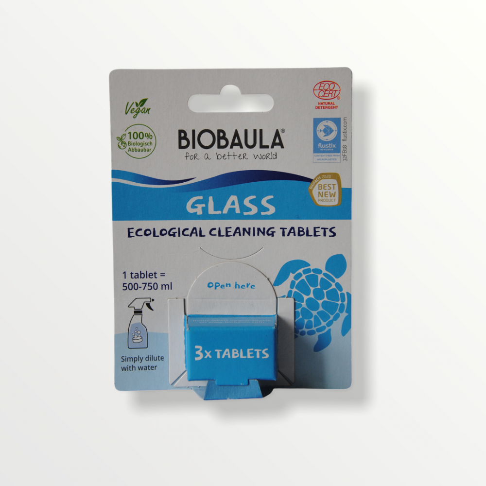 BioBaula - økologisk glasrens - 3 tabletter