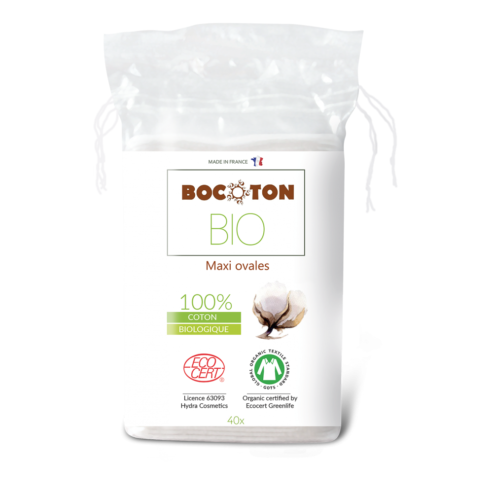 Bocoton Bio - ovale maxi rondeller - 40 stk. 
