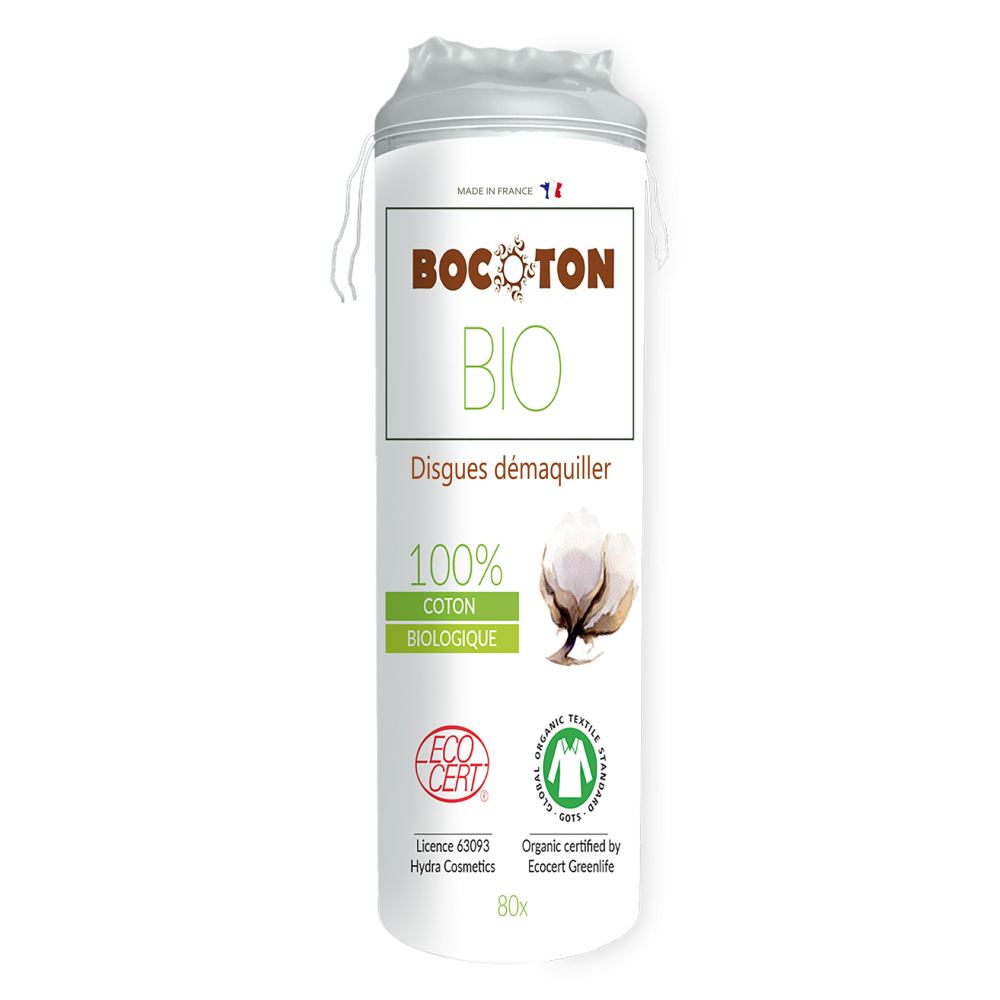 Bocoton Bio - vatrondeller - 80 stk. 