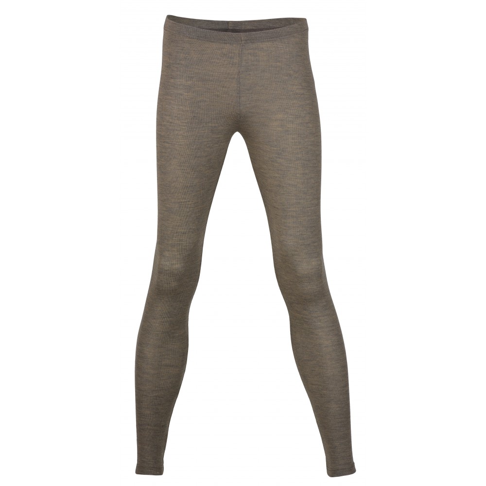 Engel - dame leggings - uld & silke - valnød