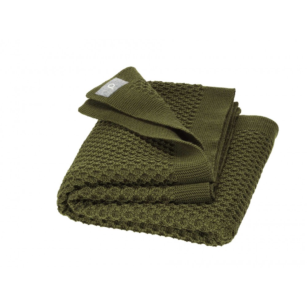 DISANA - babytæppe økologisk uld - honeycomb - olive