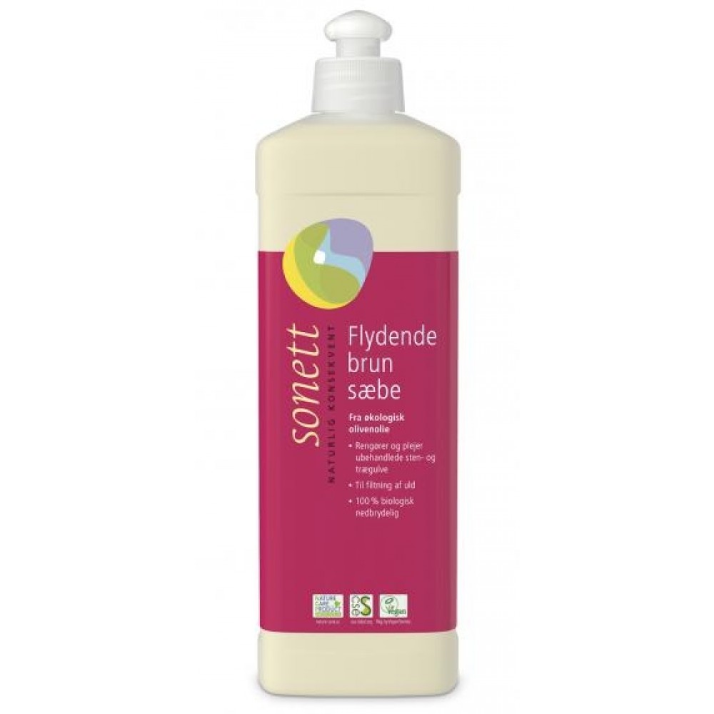 Sonett - flydende brun sæbe - 0,5 liter
