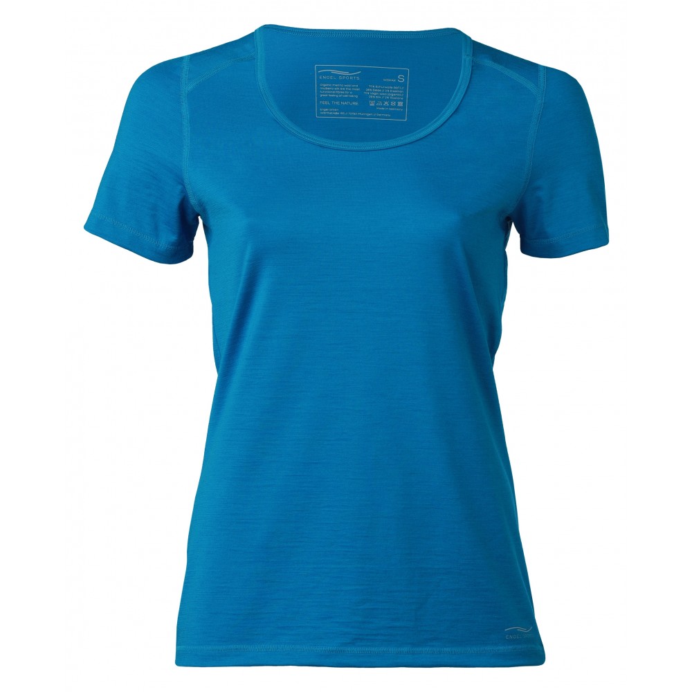 Engel Sports - dame - kortærmet t-shirt - regular fit - sky