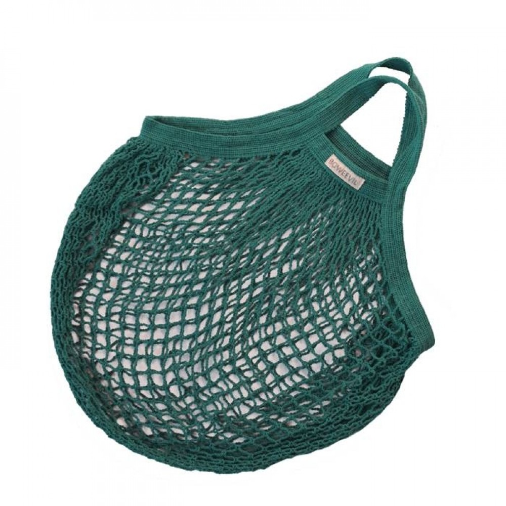 Bo Weevil - stringbag - granny´s - hæklet net - petroleumsgrøn