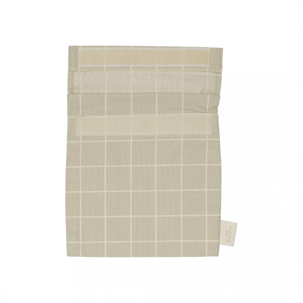 Haps Nordic - sandwich bag - oystergrey check