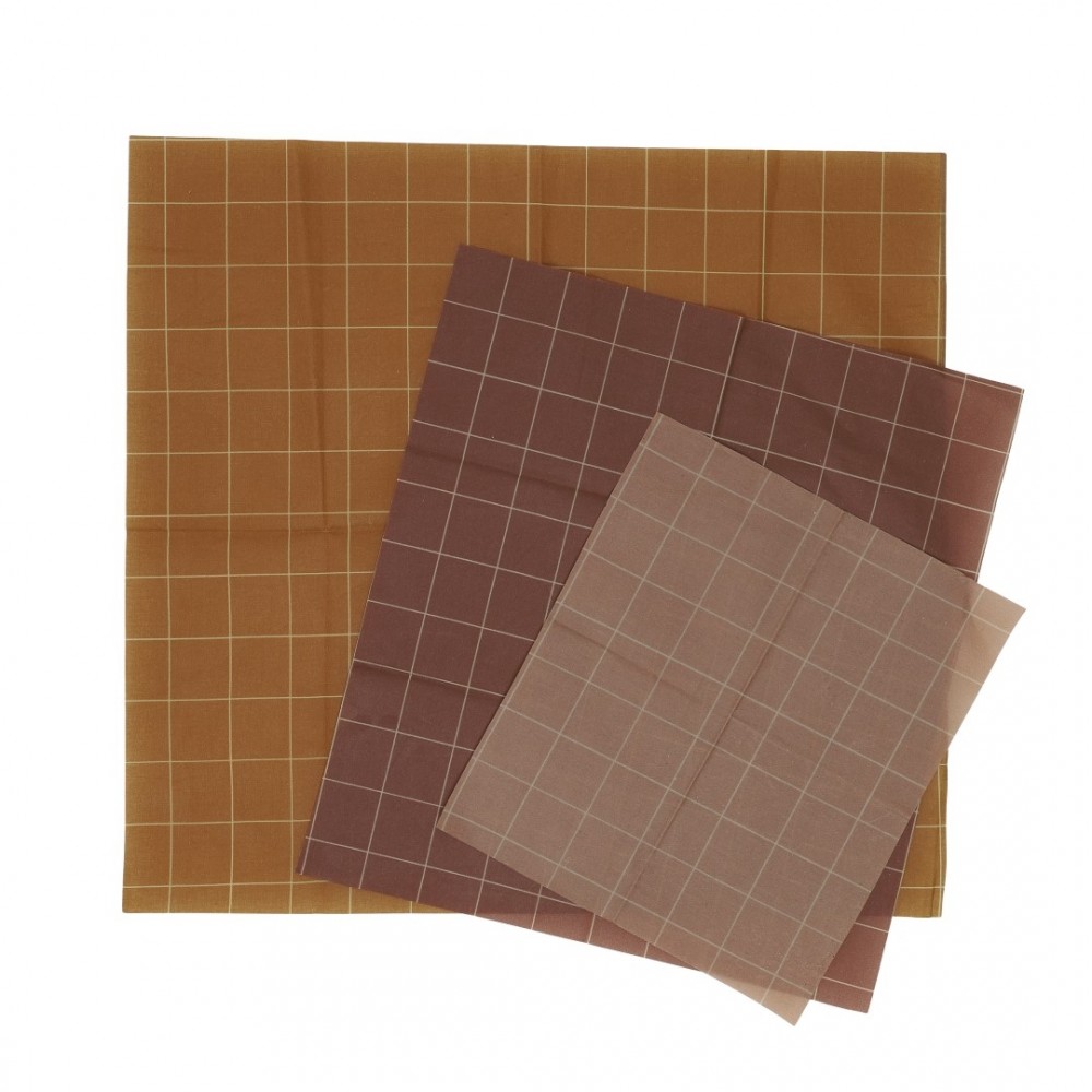 Haps Nordic - bivoks wraps - 3 stk. - warm colours