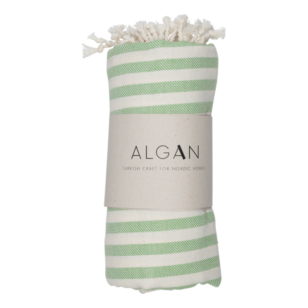 Algan - Kavun badehåndklæde - 85x180 cm. - æblegrøn
