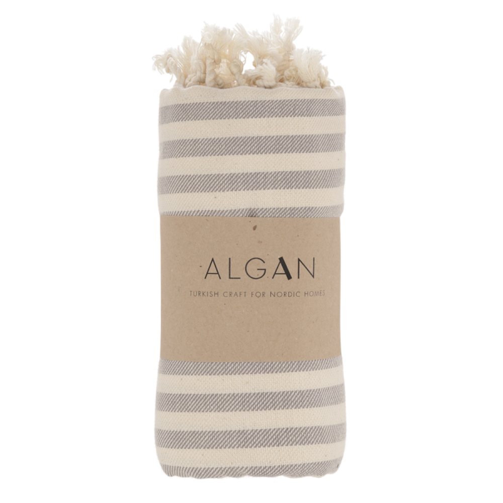Algan - Kavun badehåndklæde - 85x180 cm. - grå