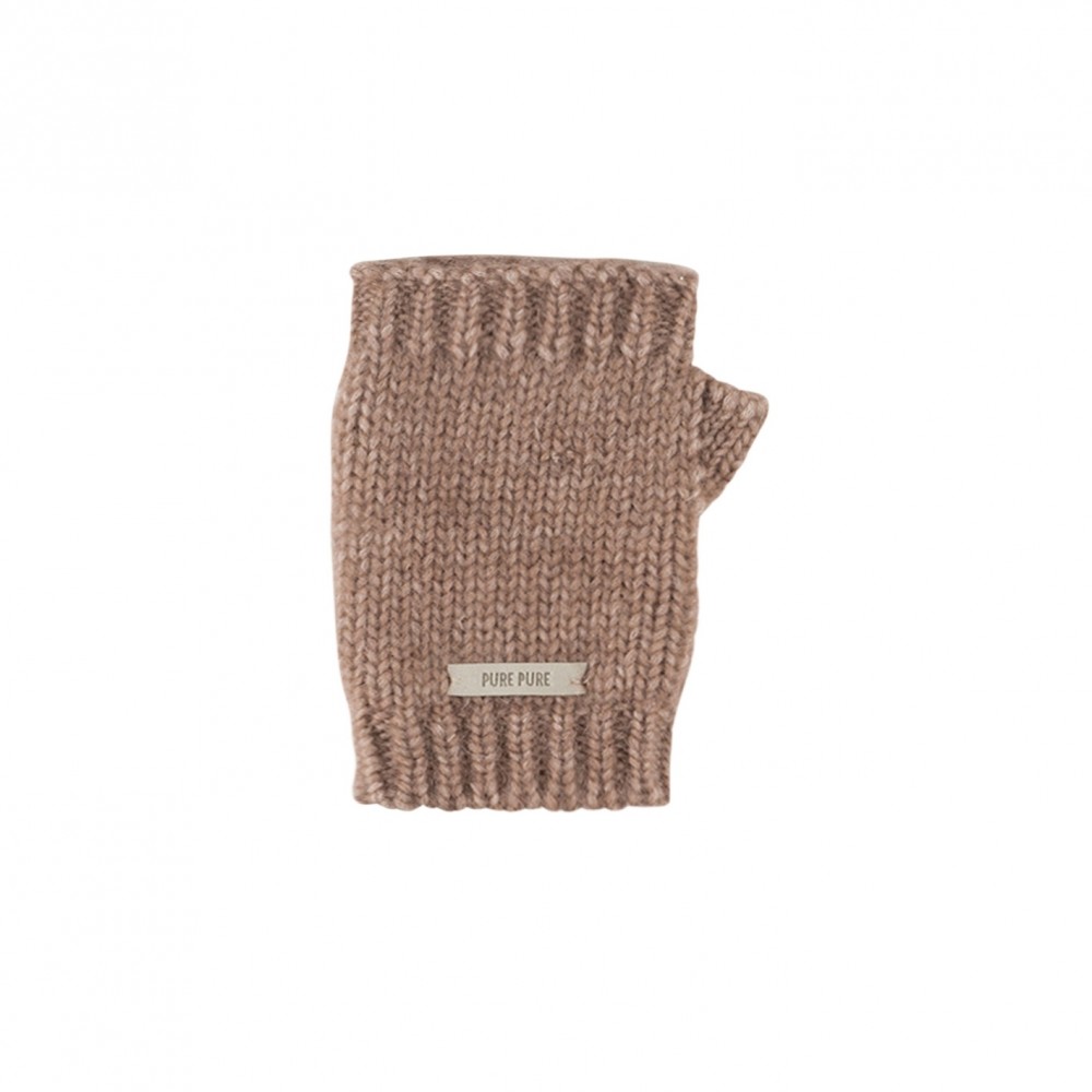 Pure Pure - håndledsvarmer - alpaca/bomuld/merino uld - rose tan