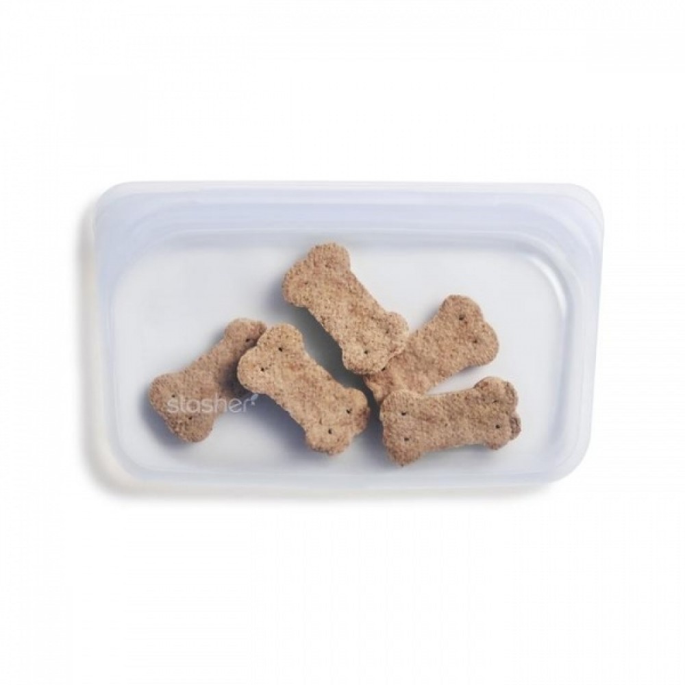 Stasher Bag - silikonepose - snack size - clear