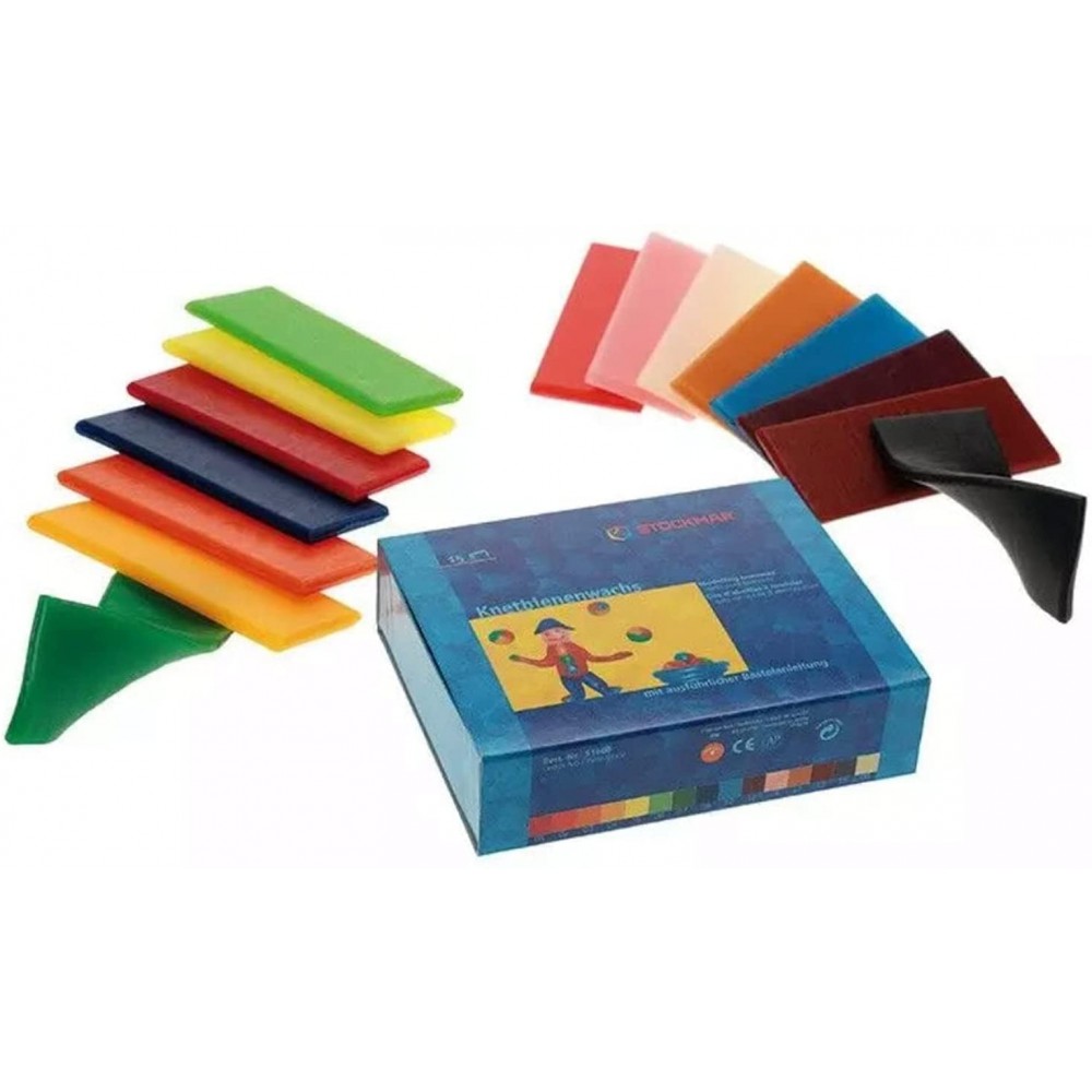 Stockmar - modeller bivoks - 15 farver