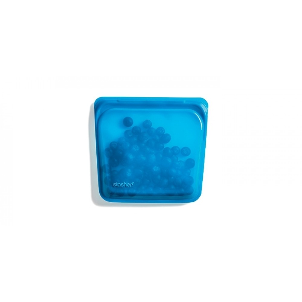 Stasher Bag - silikonepose - sandwich - blueberry
