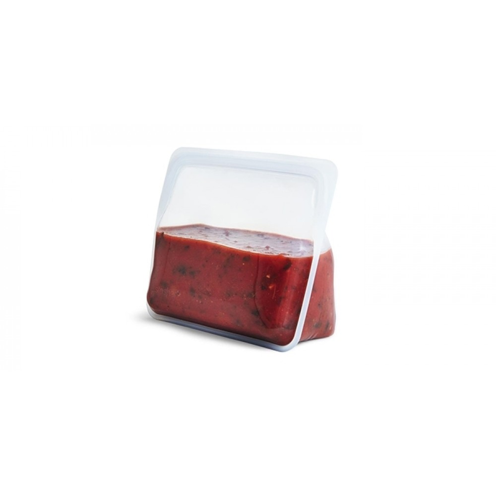 Stasher Bag - silikonepose - stand-up - midi - clear