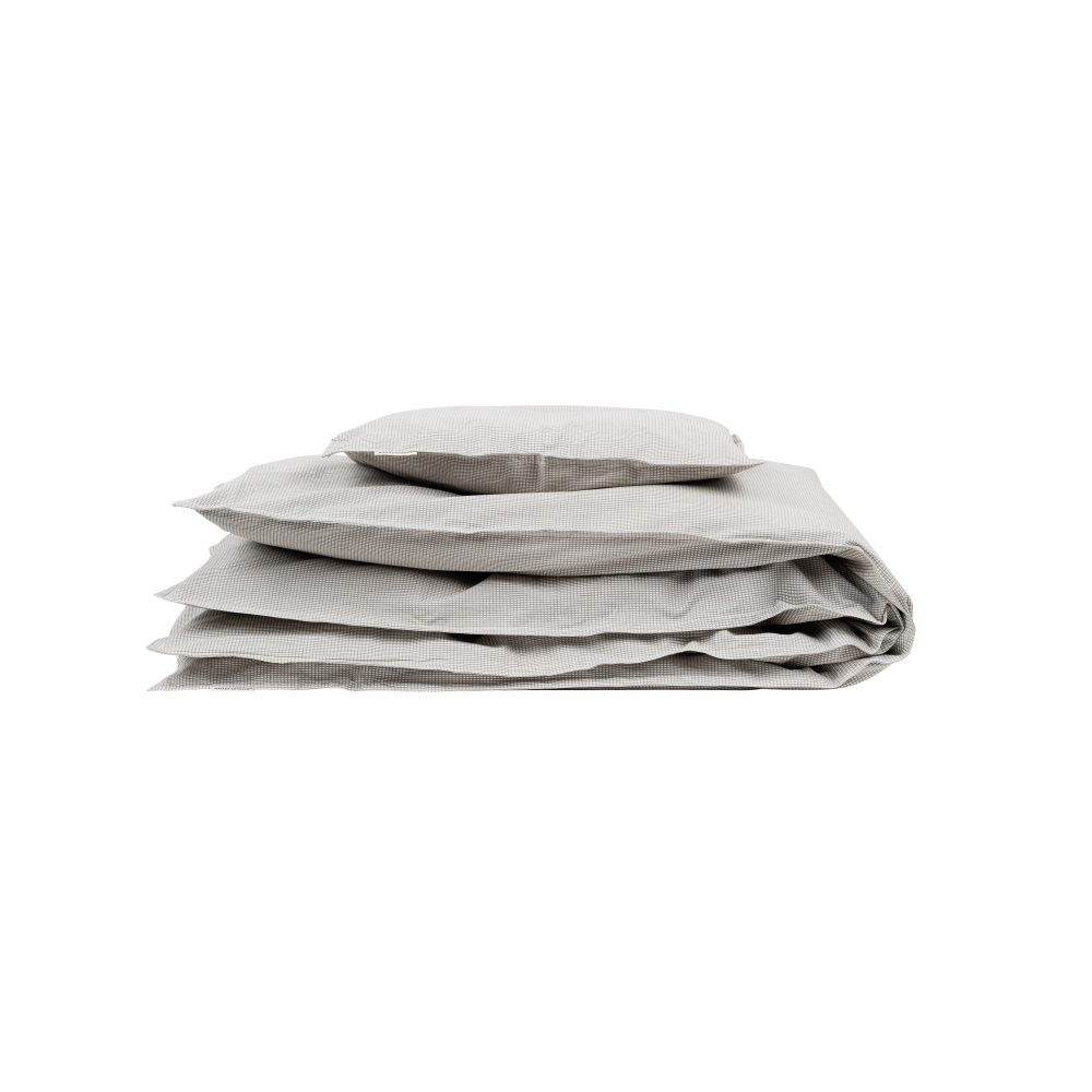 Studio Feder - sengesæt - baby & junior - Checkered Grey