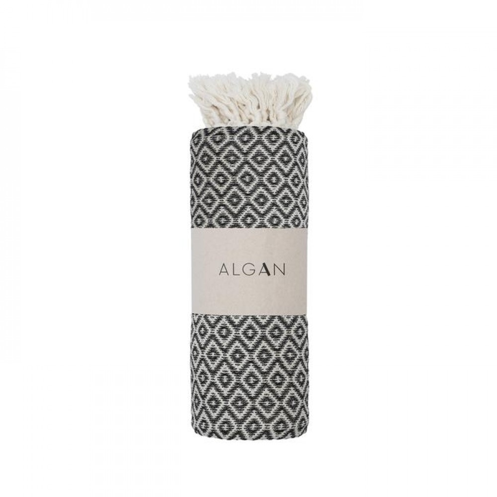 Algan - Sumak badelagen - 100x180 cm. - black