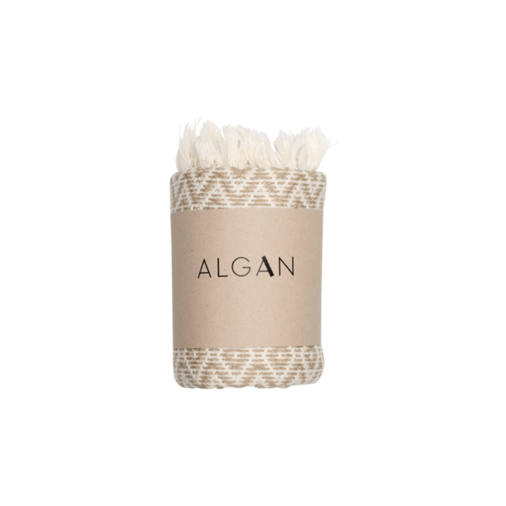 Algan - Sumak gæstehåndklæde - 65x100 cm. - hummus