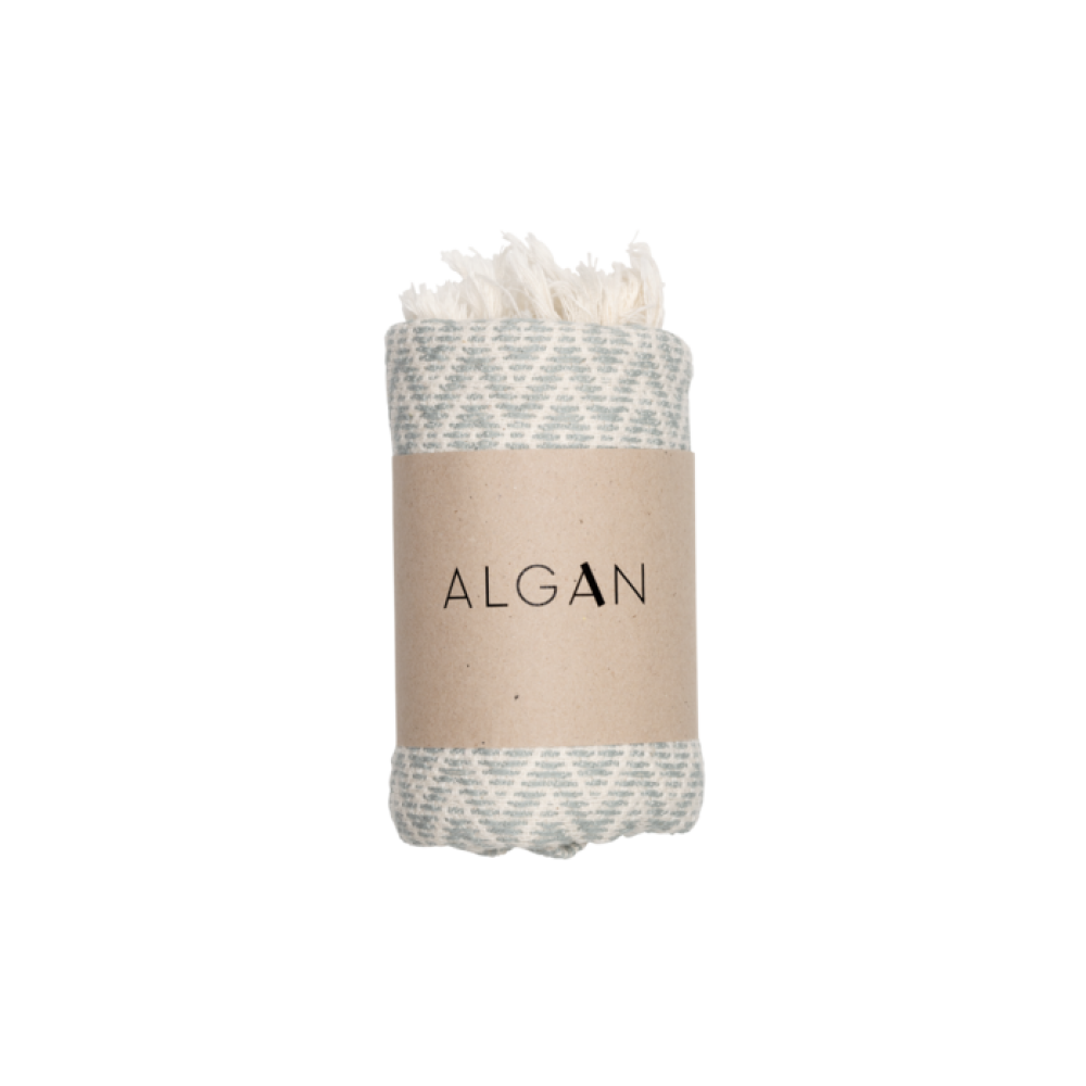 Algan - Sumak gæstehåndklæde - 65x100 cm. - ocean