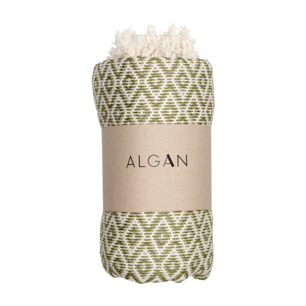 Algan - Sumak badelagen - 100x180 cm. - olive