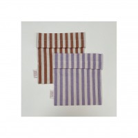 Haps Nordic - sandwich bag - 2-pak - stripe lavender & terracotta