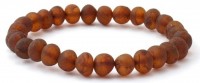 rav armbånd - voksen - raw cognac - 21 cm.