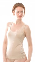 Alkena - undertrøje - økologisk silke - nude