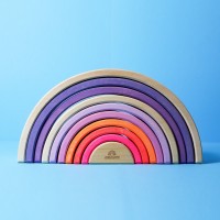 Grimms - stor regnbue - neon pink - 10 dele