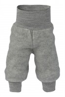 Engel - bukser i økologisk uldfleece - grå
