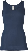 Engel - dame undertrøje - uld & silke - marineblå