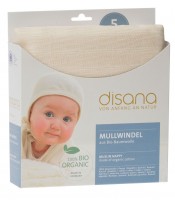 DISANA - økologiske stofbleer/gylpeklude - 5 stk.