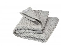 DISANA - babytæppe økologisk uld - honeycomb - grå