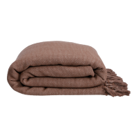 Algan - Dolu - stort sengetæppe - brun