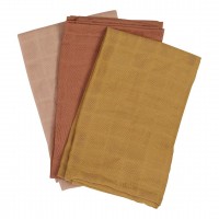 Haps Nordic - vaskeklude - 3-pak - solid - warm colours