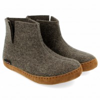 Haflinger - unisex hjemmesko i uld - Emils Choice - antracit