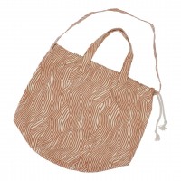 Haps Nordic - stor taske - shopping bag - terracotta wave