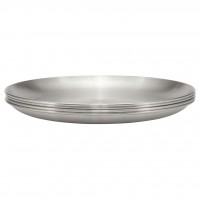 Haps Nordic - tallerken i stål - 4 stk. 