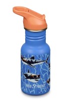 Klean Kanteen - narrow - 355 ml. - flip seal sport - sharks in shades