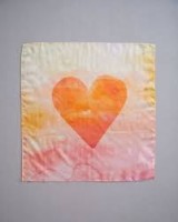 Sarah´s Silks - mini playsilk - Heart Print Orange
