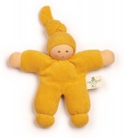 Nanchen - dukke - 17 cm. - gul