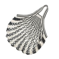 Bo Weevil - stringbag - granny´s - hæklet net - black & white