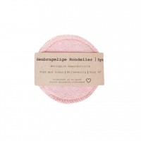 Pargaard - genbrugelige øko-bomuldsrondeller - 5 stk. - rosa