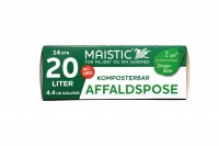 Maistic Bio Group - plastfri skraldepose - 20 liter - 14 stk.