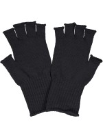 Ruskovilla - unisex fingerløse handsker - merinould - sort