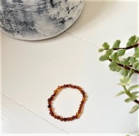 rav armbånd - voksen - poleret cognac - 22 cm.