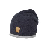 Pure Pure - beanie - økologisk uldfleece - marine